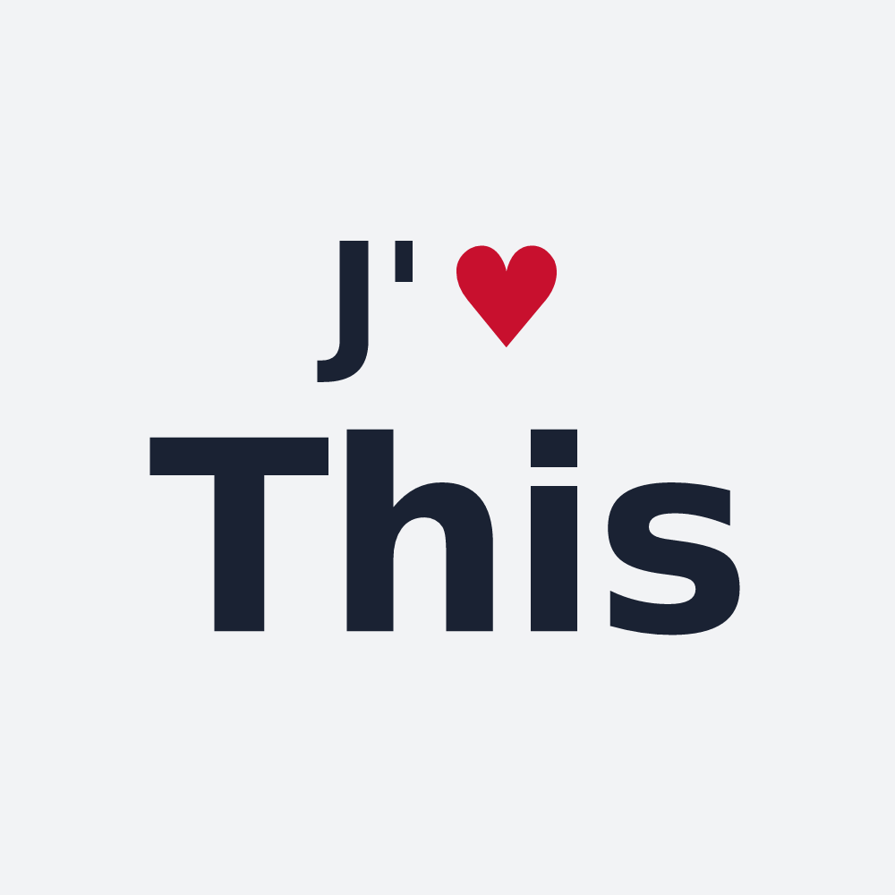 Poster personnalisé This — design J'aime This