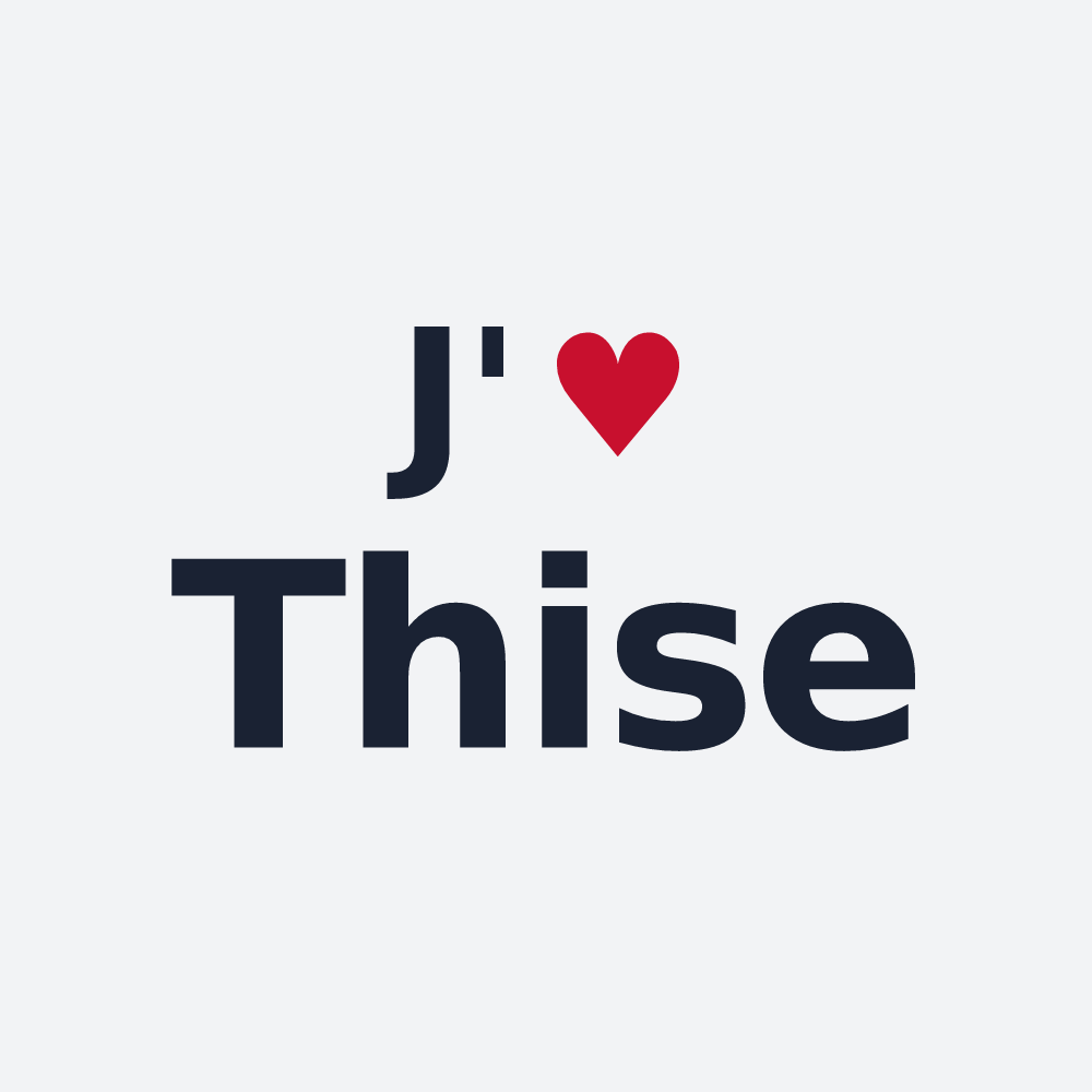 Poster personnalisé Thise — design J'aime Thise