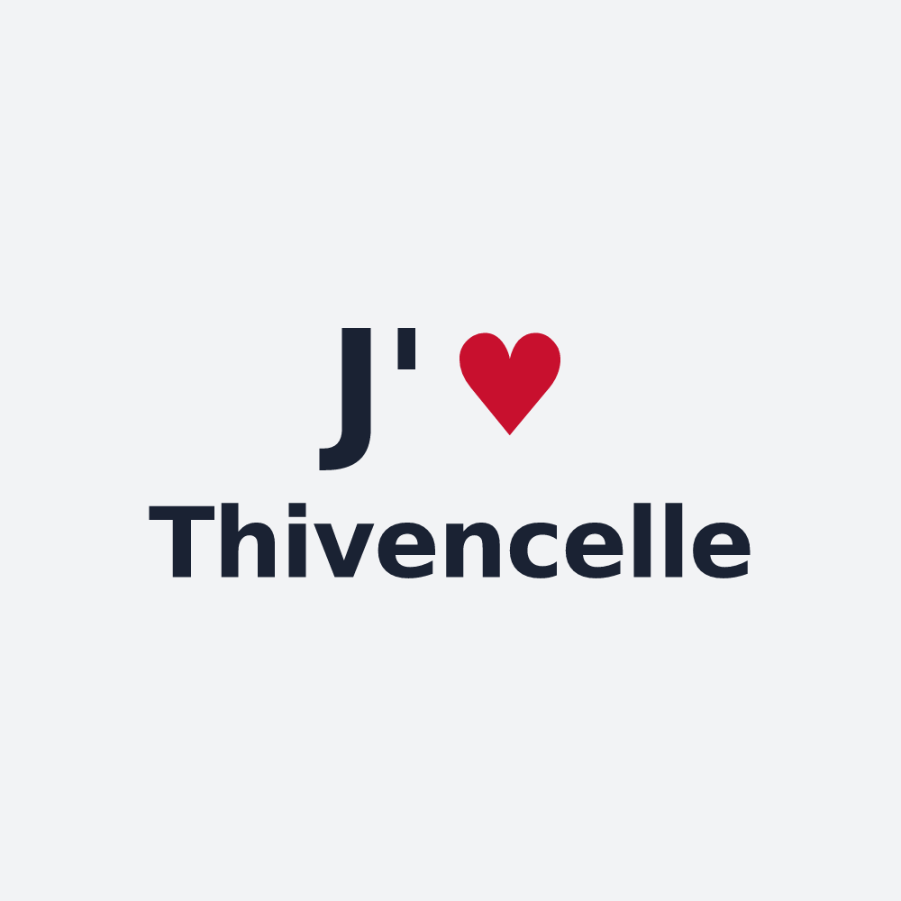 Poster personnalisé Thivencelle — design J'aime Thivencelle
