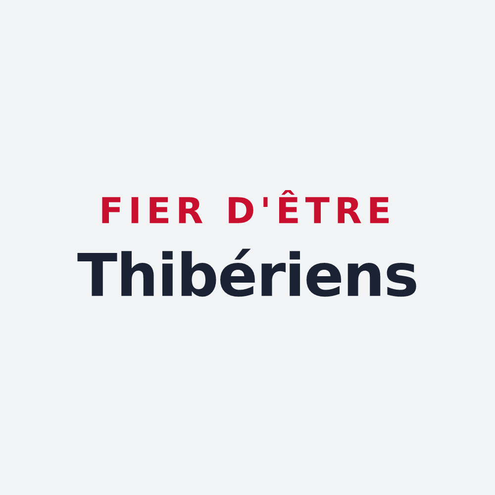 Poster « Fier d'être Thibériens » — design pour Thiviers