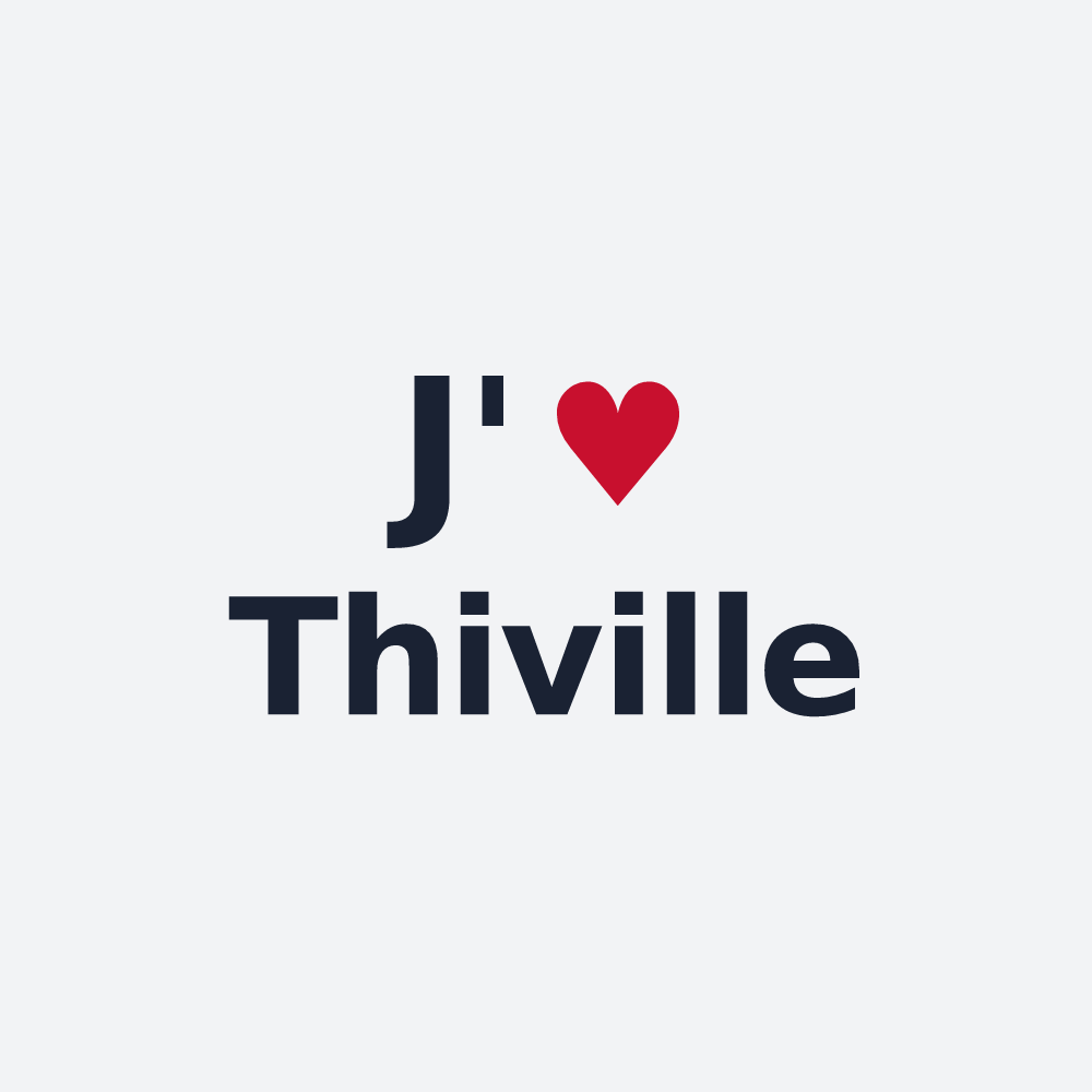 Poster personnalisé Thiville — design J'aime Thiville
