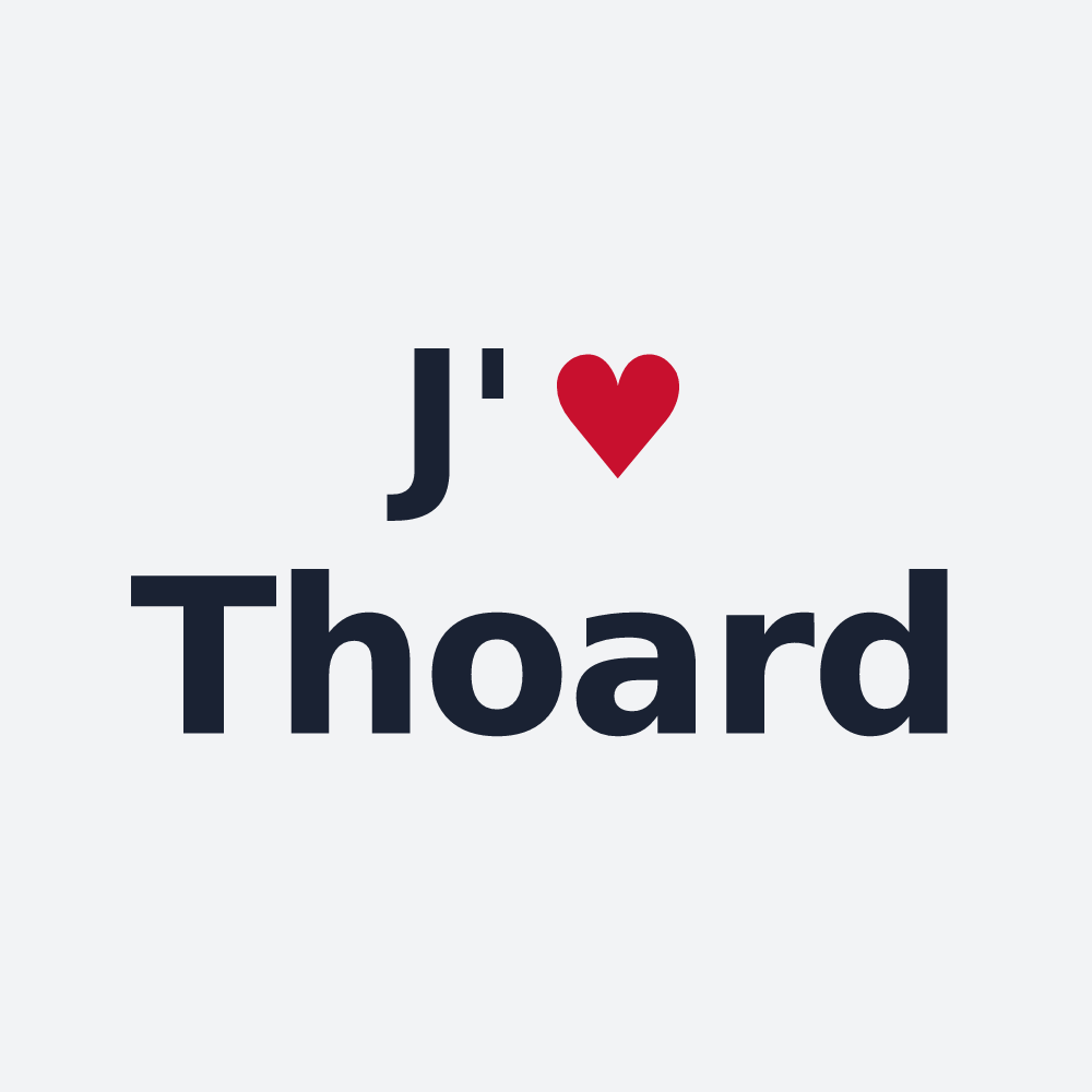 Poster personnalisé Thoard — design J'aime Thoard
