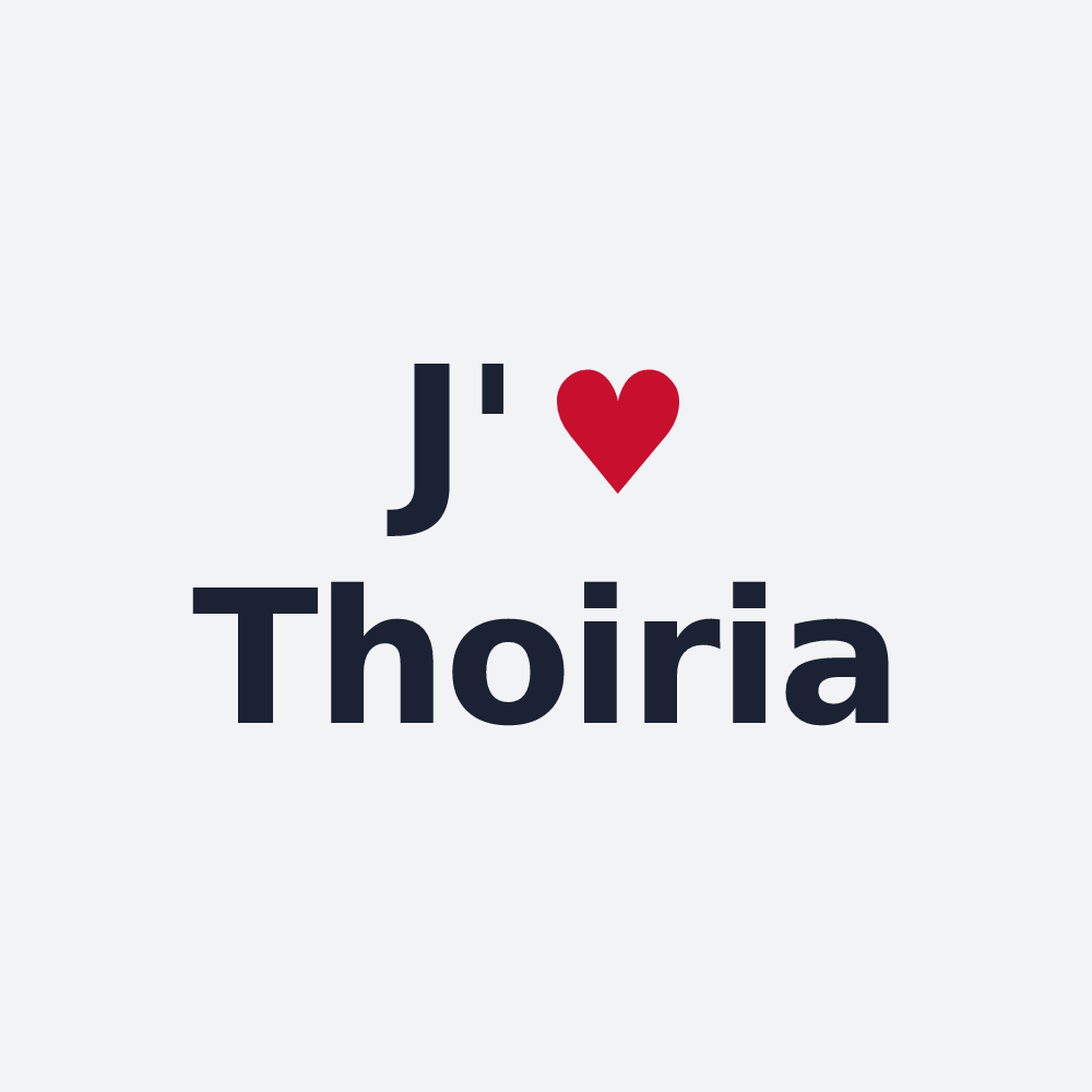 Poster personnalisé Thoiria — design J'aime Thoiria