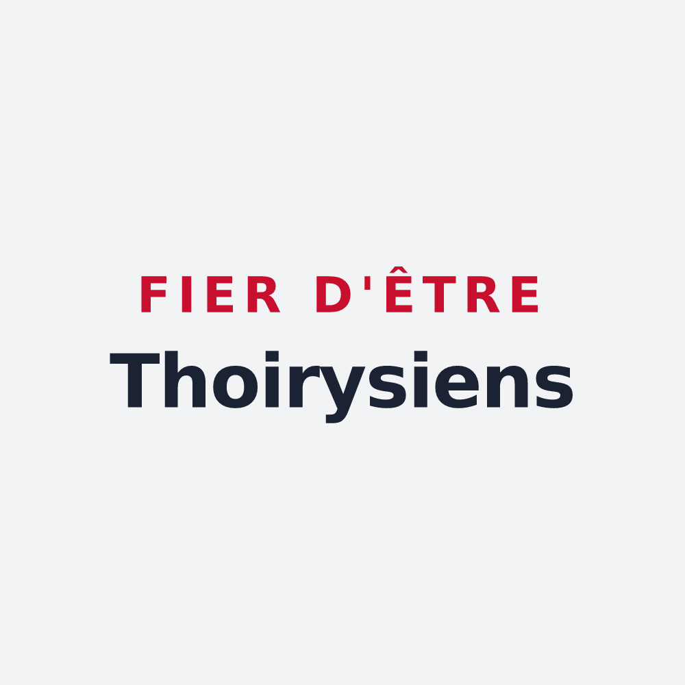 Poster « Fier d'être Thoirysiens » — design pour Thoiry