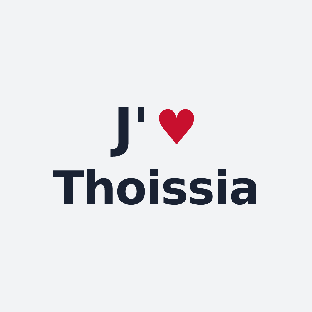 Poster personnalisé Thoissia — design J'aime Thoissia