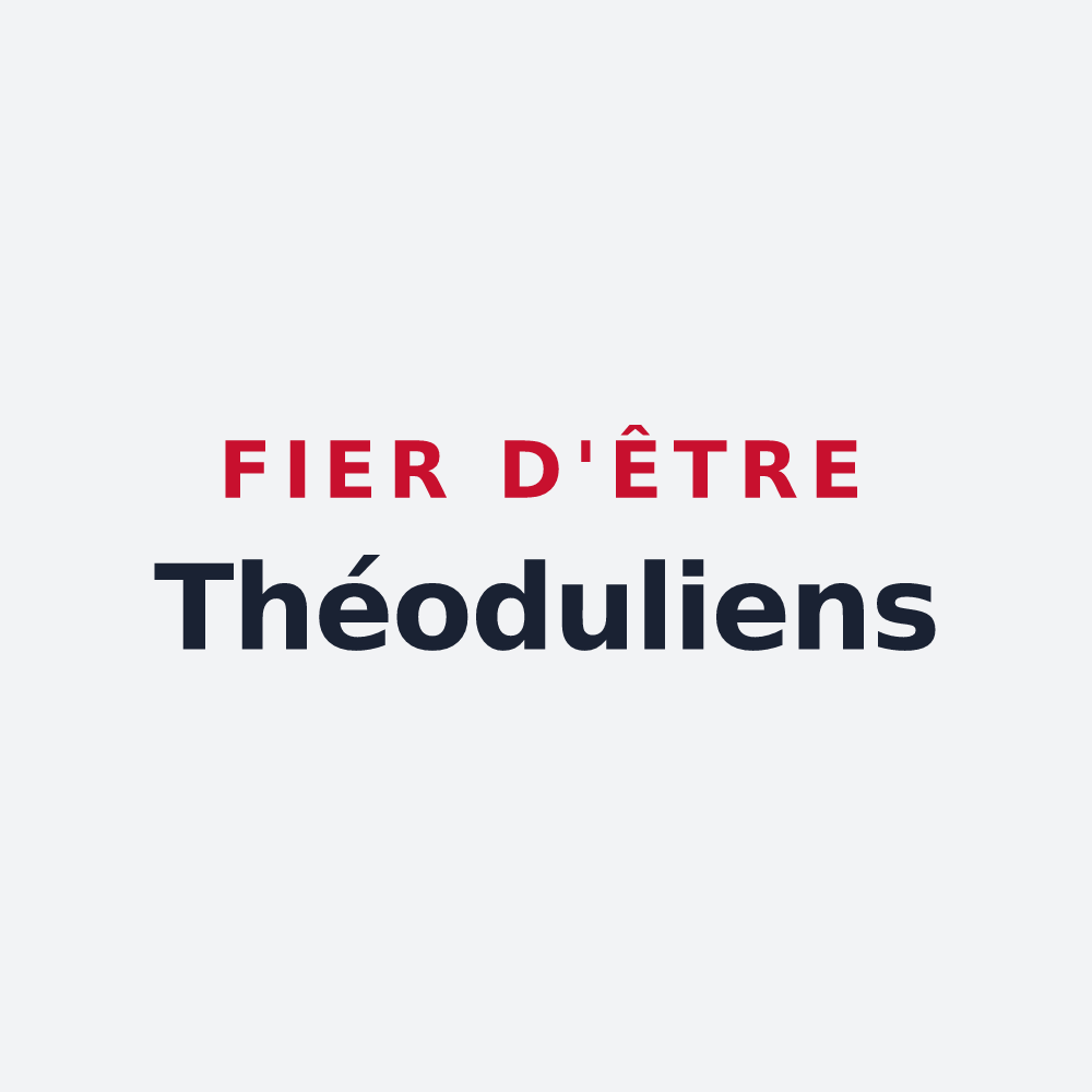 Poster « Fier d'être Théoduliens » — design pour Thoix