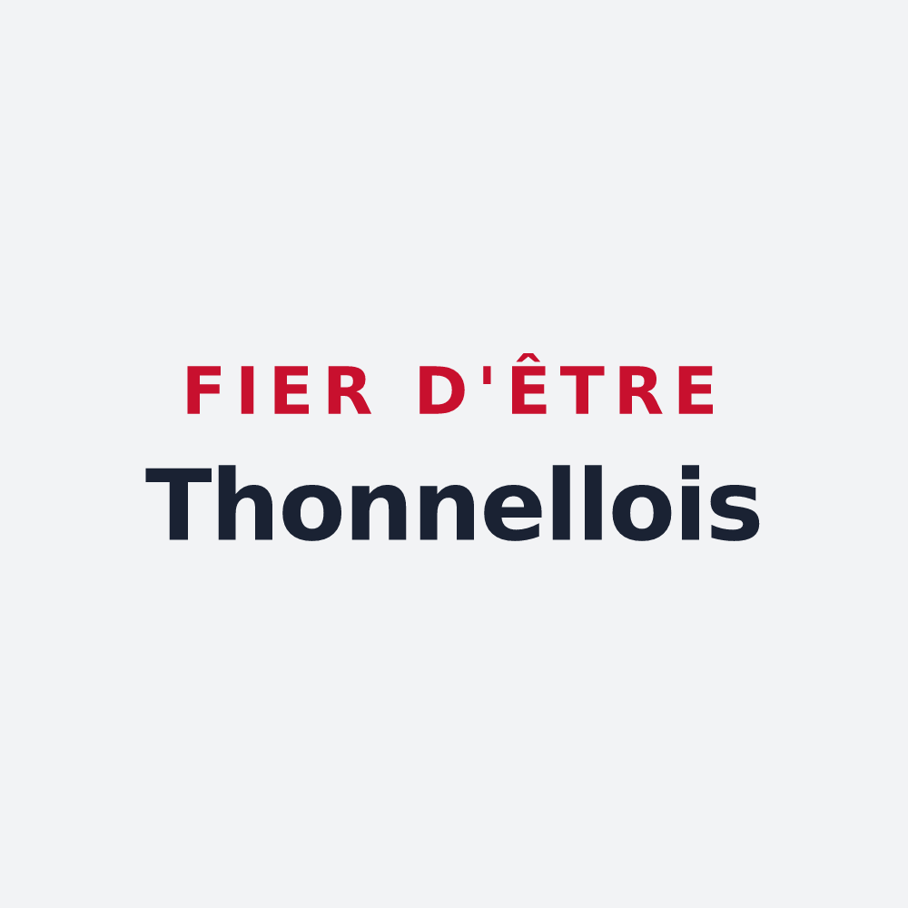 Poster « Fier d'être Thonnellois » — design pour Thonnelle