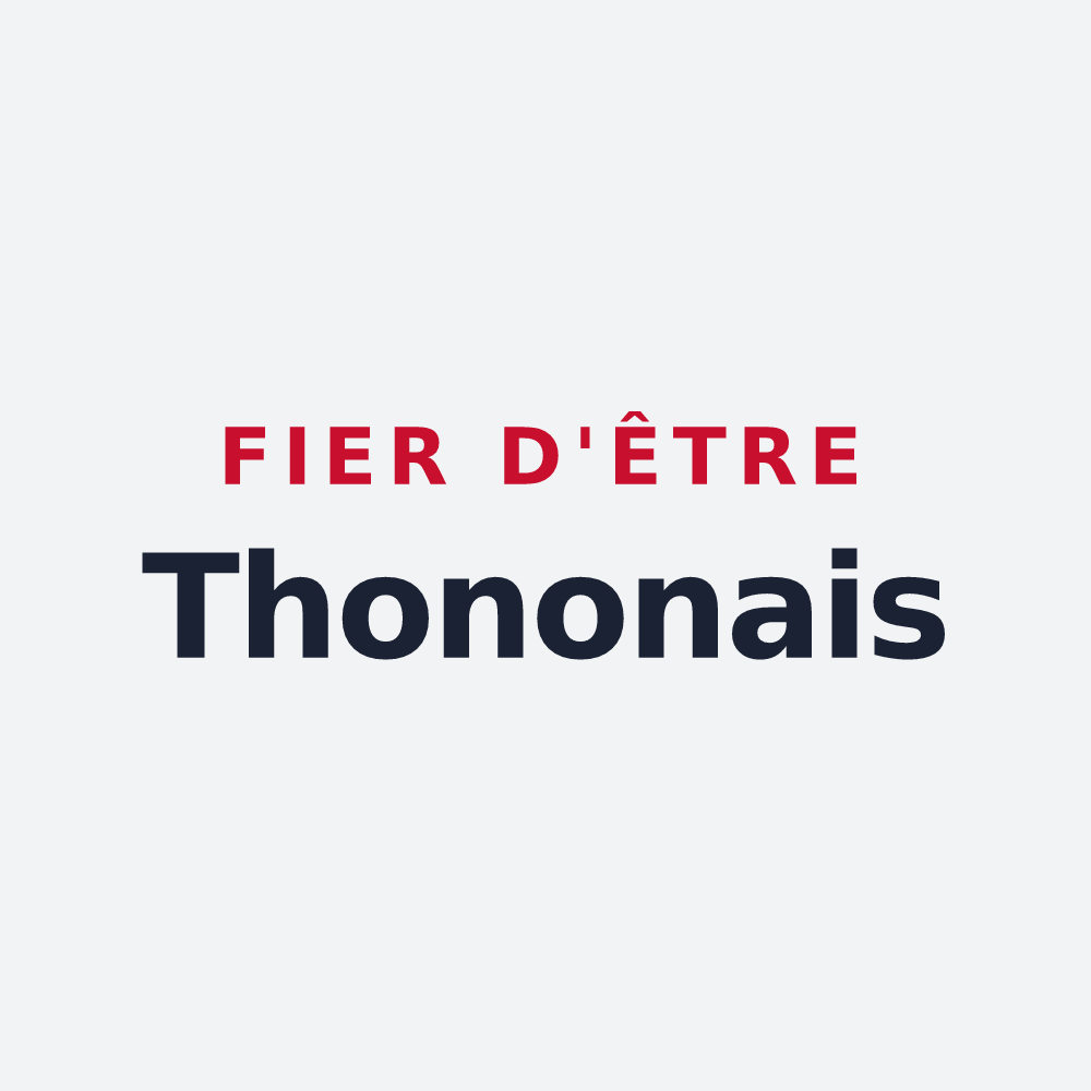 Poster « Fier d'être Thononais » — design pour Thonon-les-Bains