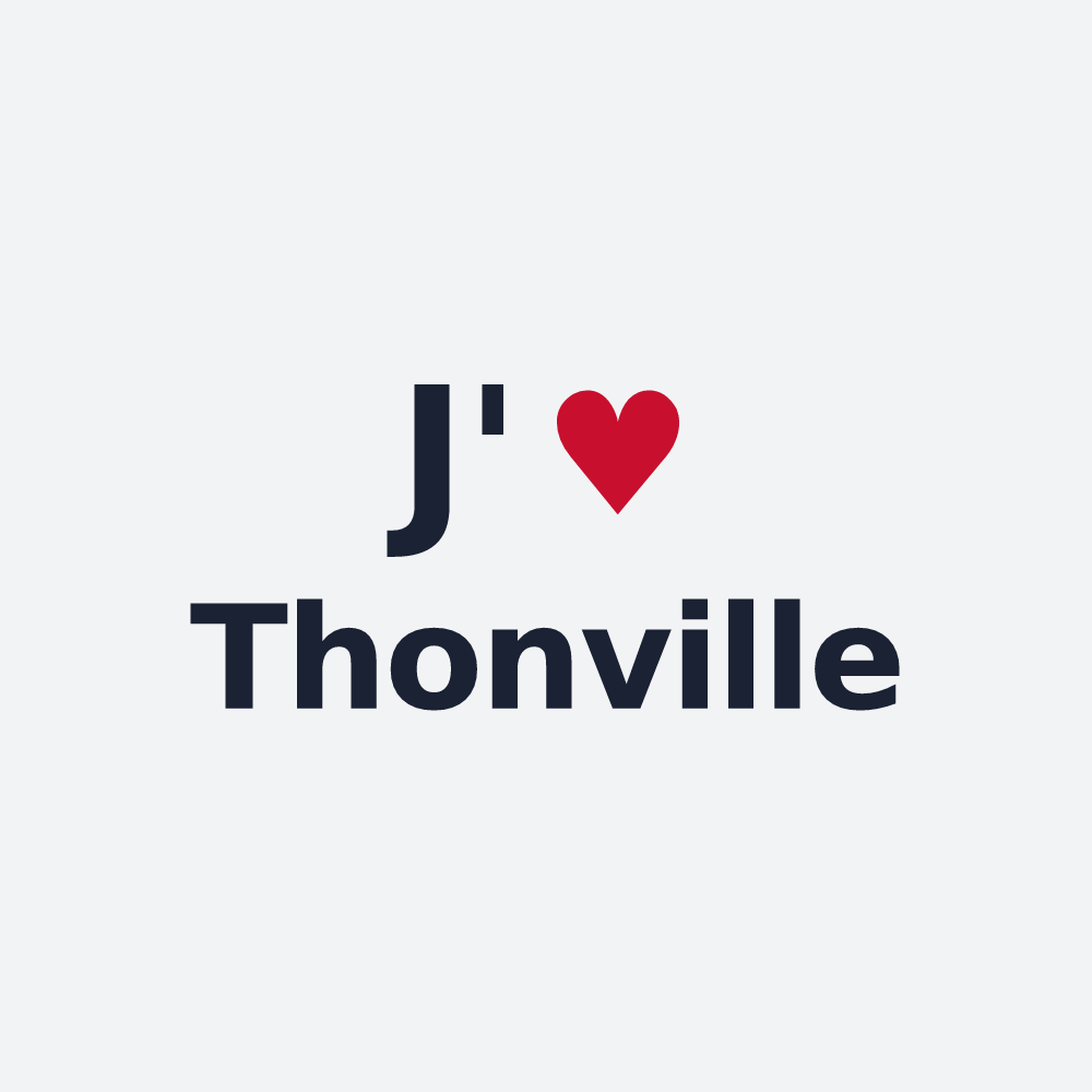 Poster personnalisé Thonville — design J'aime Thonville