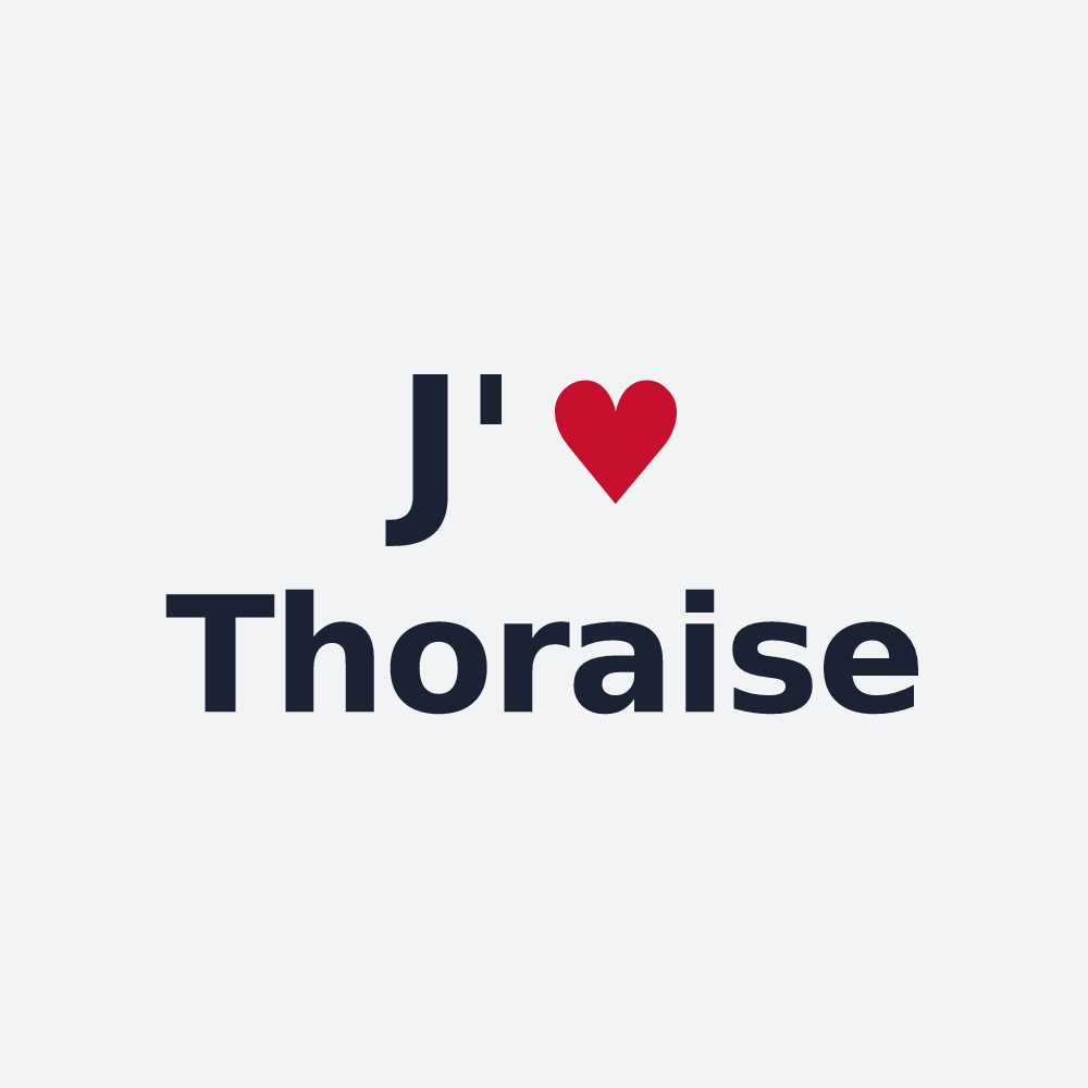 Poster personnalisé Thoraise — design J'aime Thoraise