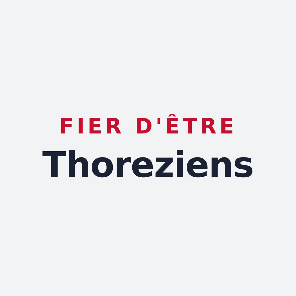 Poster « Fier d'être Thoreziens » — design pour Thoré-la-Rochette