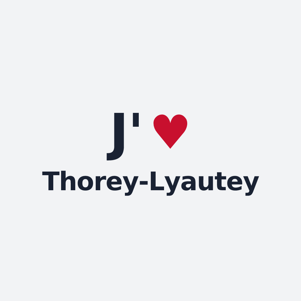 Poster personnalisé Thorey-Lyautey — design J'aime Thorey-Lyautey