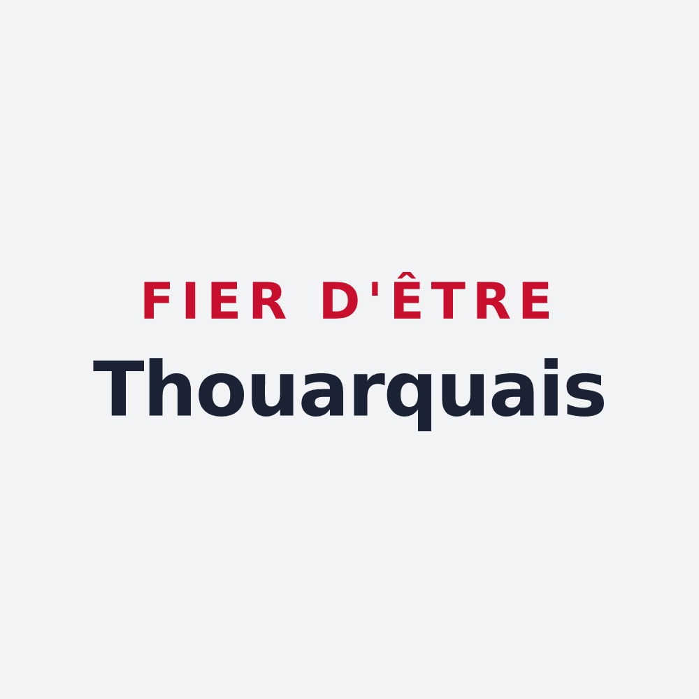 Poster « Fier d'être Thouarquais » — design pour Thouars-sur-Garonne