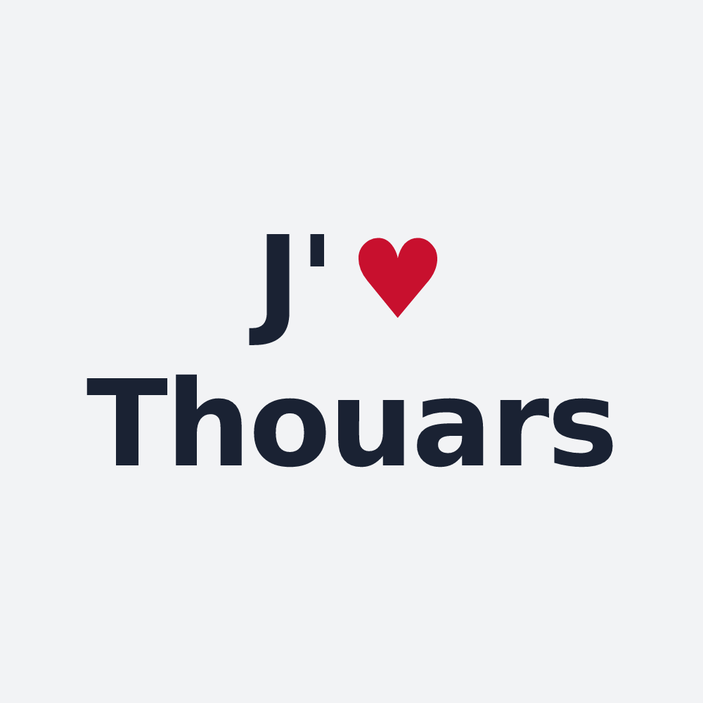 Poster personnalisé Thouars — design J'aime Thouars