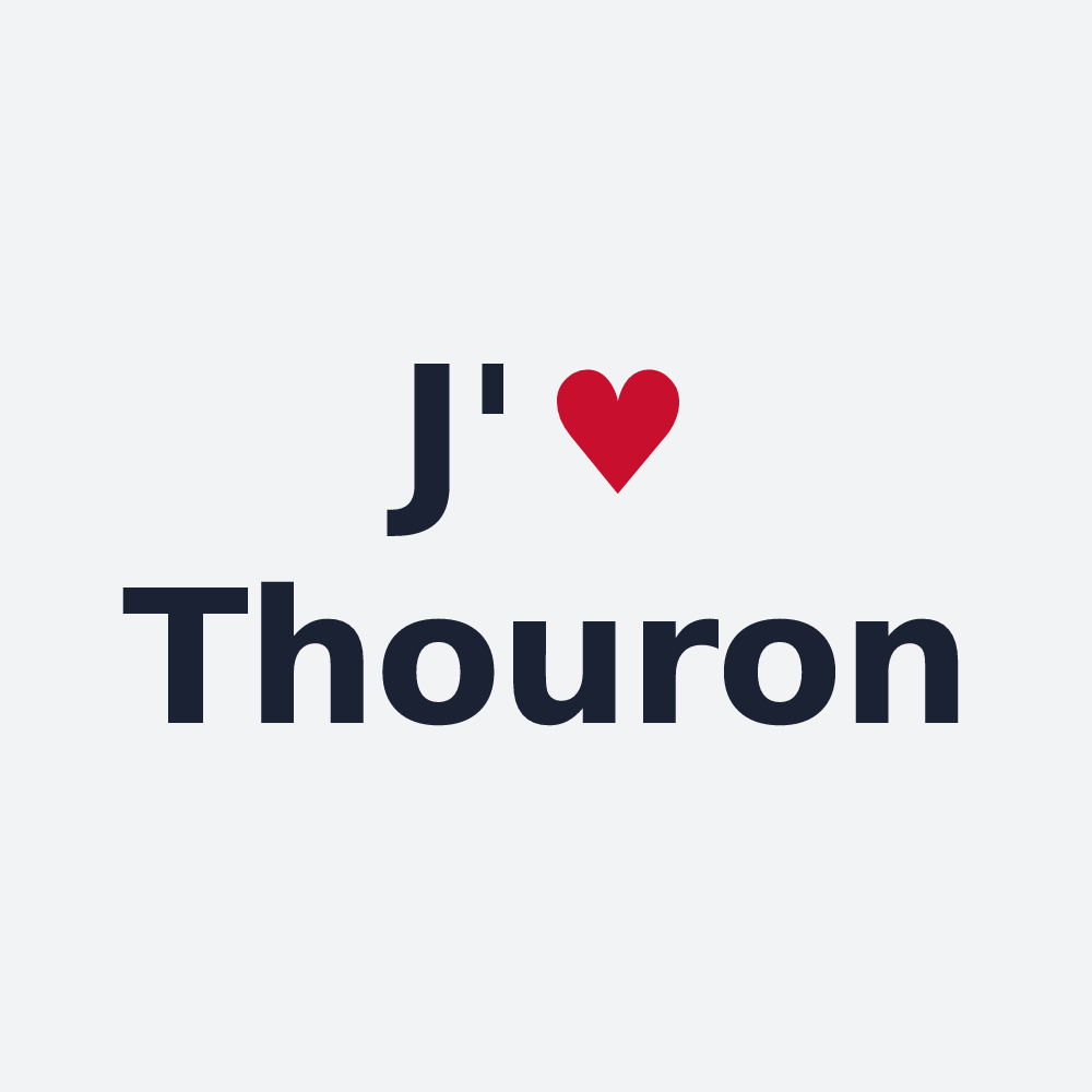 Poster personnalisé Thouron — design J'aime Thouron