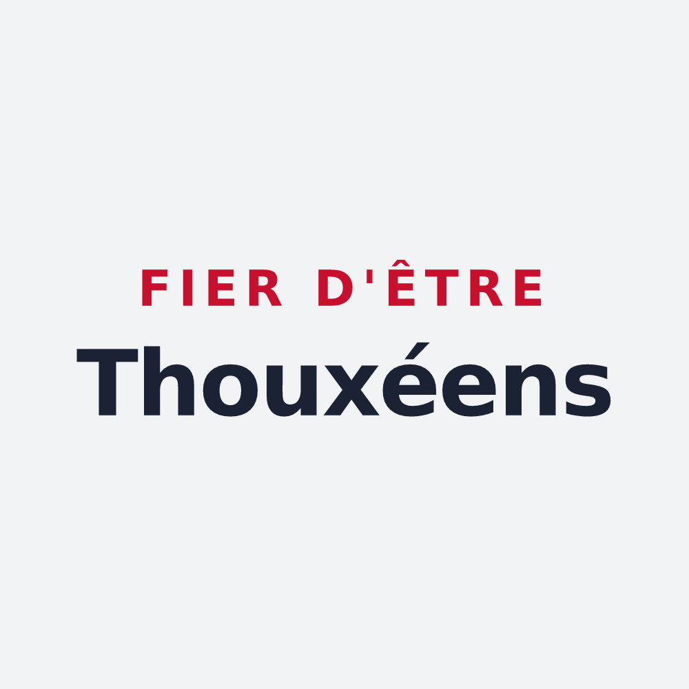 Poster « Fier d'être Thouxéens » — design pour Thoux