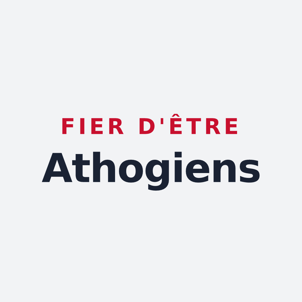 Poster « Fier d'être Athogiens » — design pour Thueyts