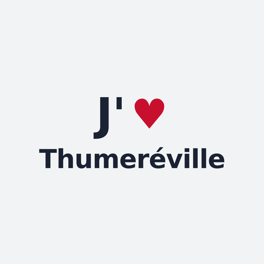Poster personnalisé Thumeréville — design J'aime Thumeréville