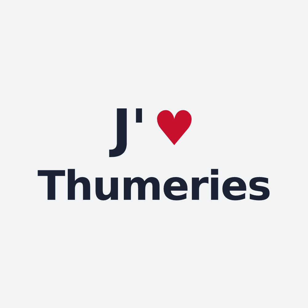 Poster personnalisé Thumeries — design J'aime Thumeries