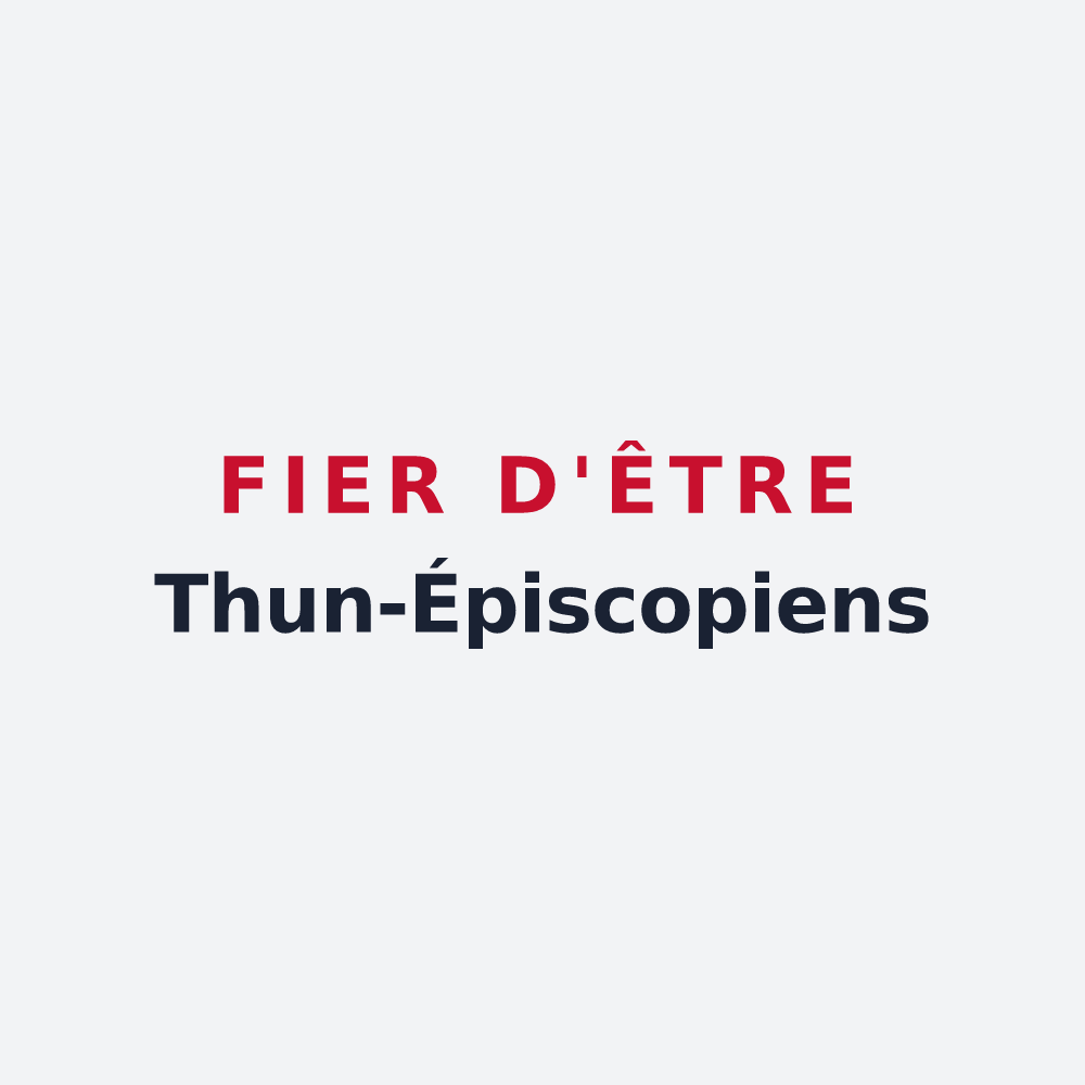 Poster « Fier d'être Thun-Épiscopiens » — design pour Thun-l'Évêque