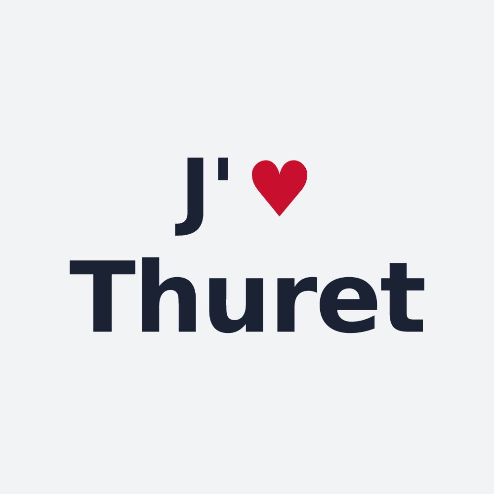 Poster personnalisé Thuret — design J'aime Thuret