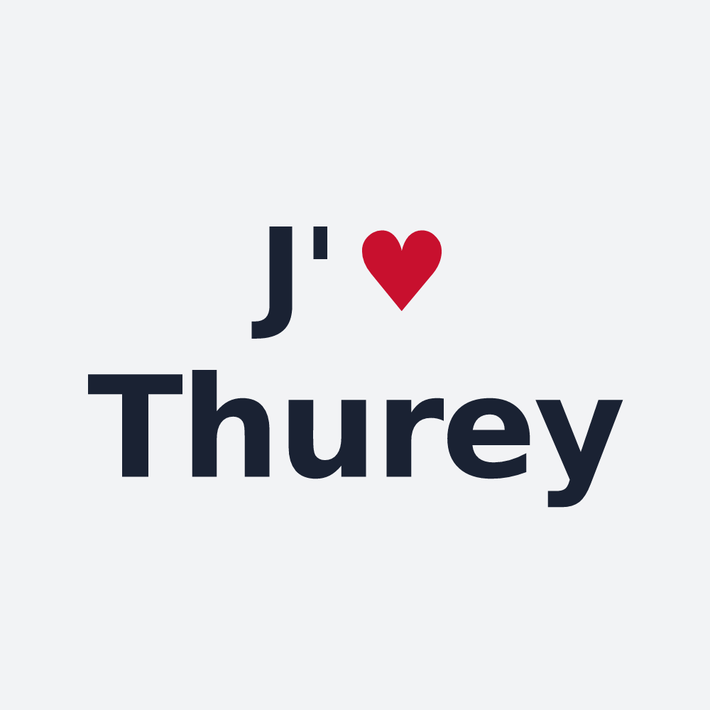 Poster personnalisé Thurey — design J'aime Thurey