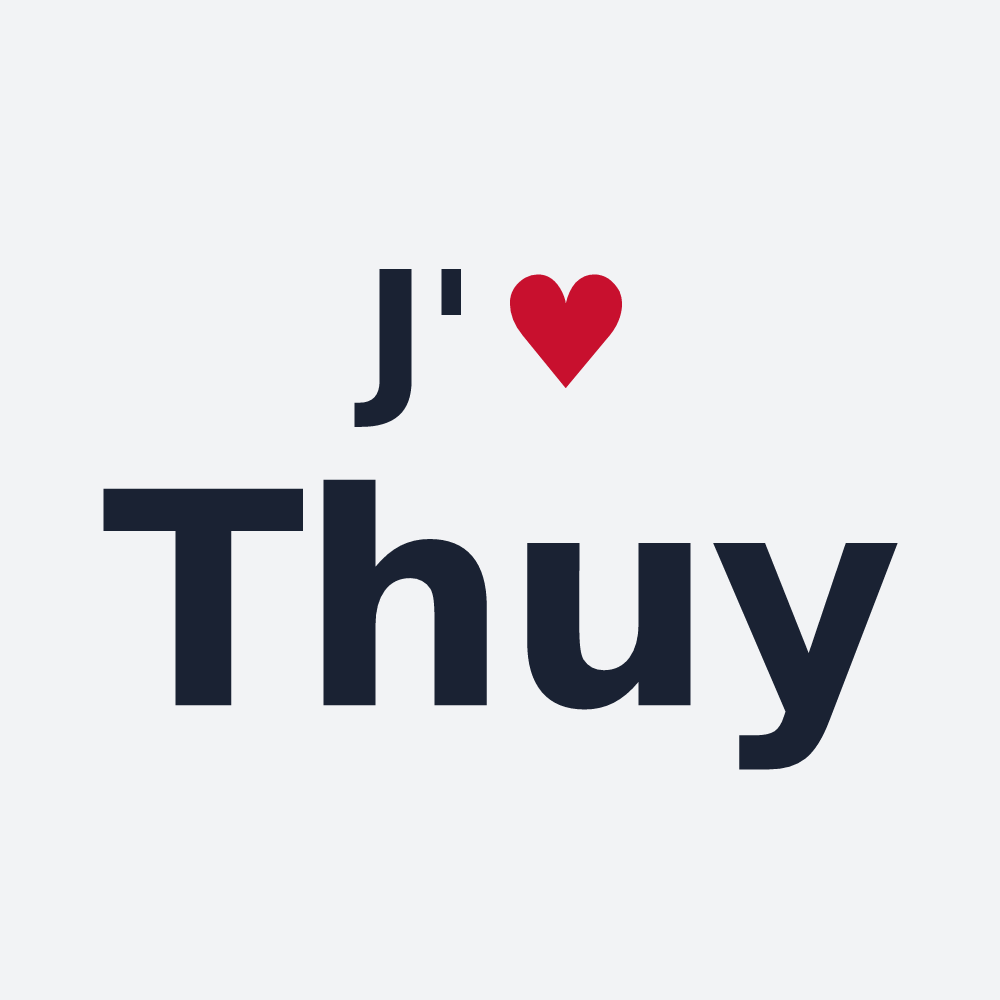 Poster personnalisé Thuy — design J'aime Thuy