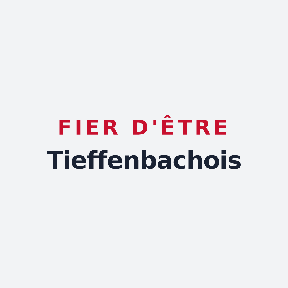 Poster « Fier d'être Tieffenbachois » — design pour Tieffenbach