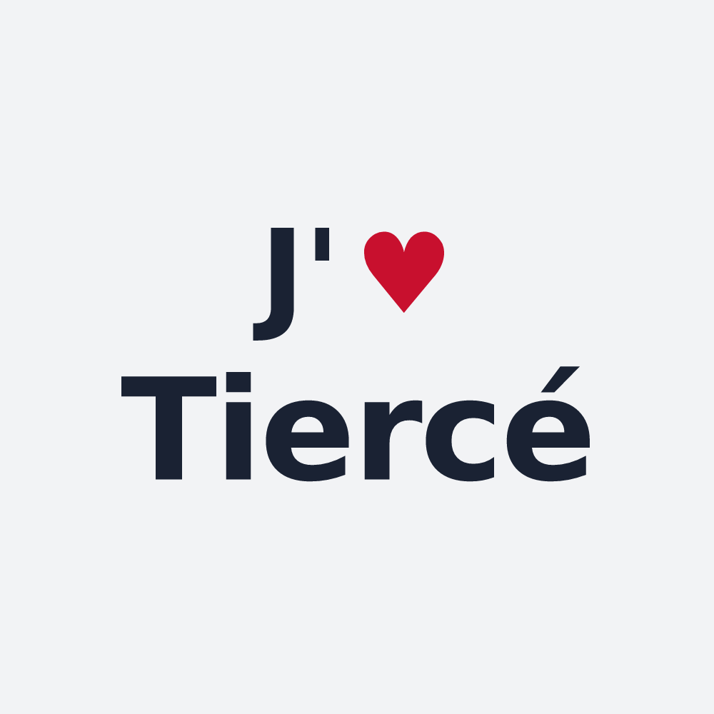Poster personnalisé Tiercé — design J'aime Tiercé