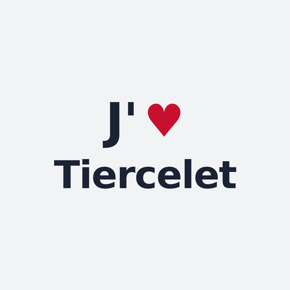 Poster personnalisé Tiercelet — design J'aime Tiercelet