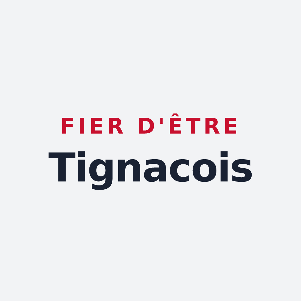 Poster « Fier d'être Tignacois » — design pour Tignac