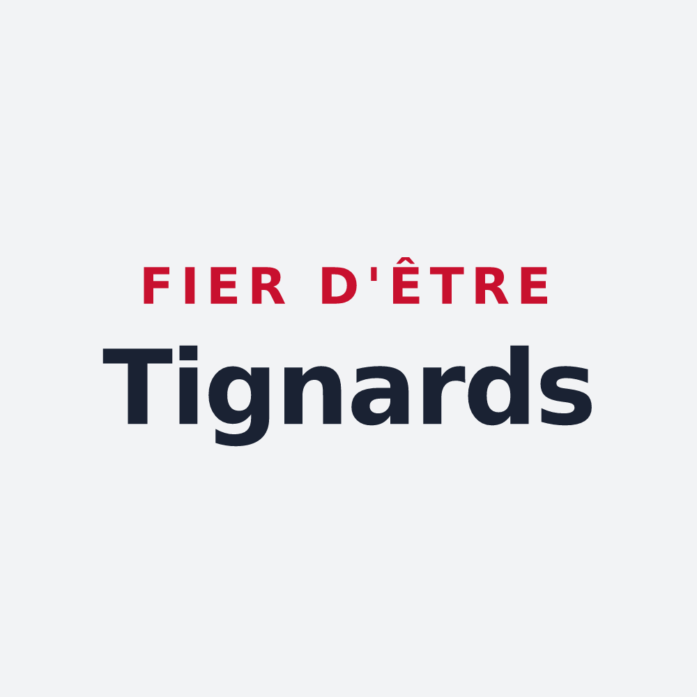 Poster « Fier d'être Tignards » — design pour Tignes