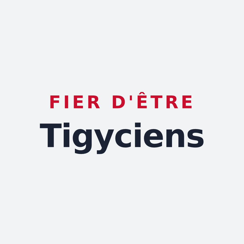 Poster « Fier d'être Tigyciens » — design pour Tigy