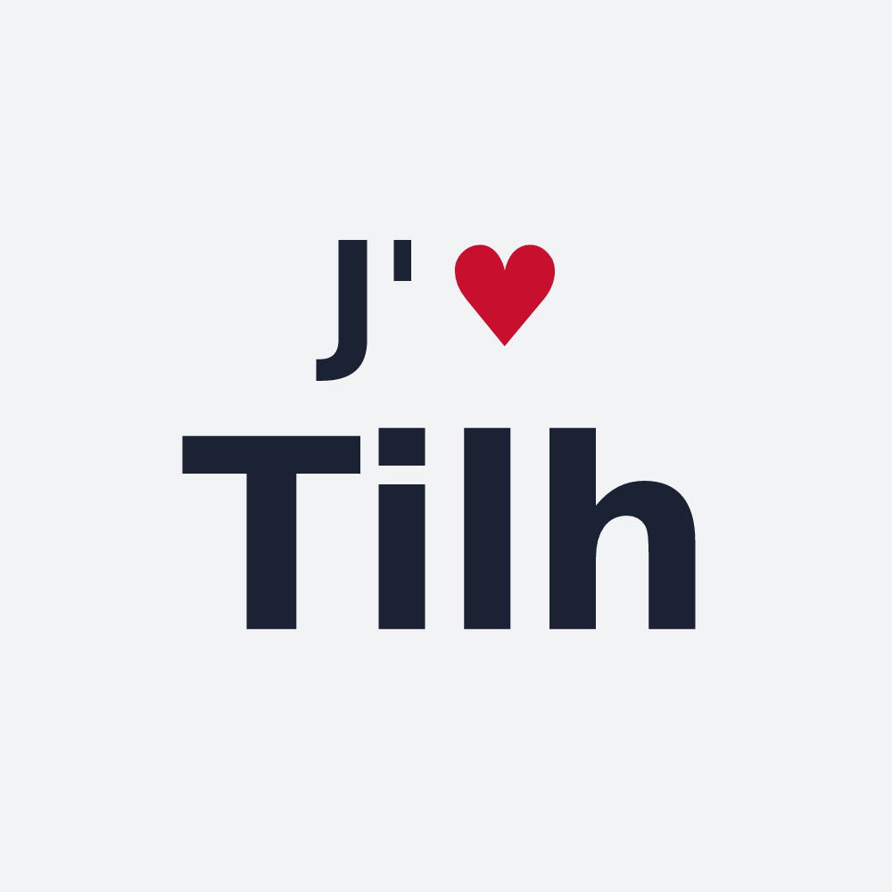 Poster personnalisé Tilh — design J'aime Tilh