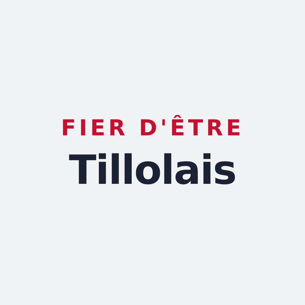 Poster « Fier d'être Tillolais » — design pour Tilleul-Dame-Agnès