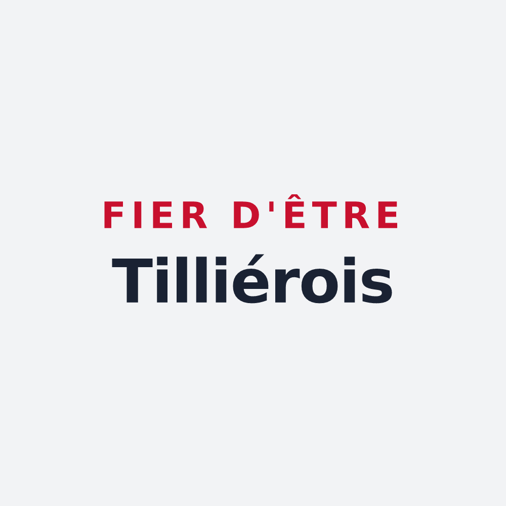 Poster « Fier d'être Tilliérois » — design pour Tillières-sur-Avre