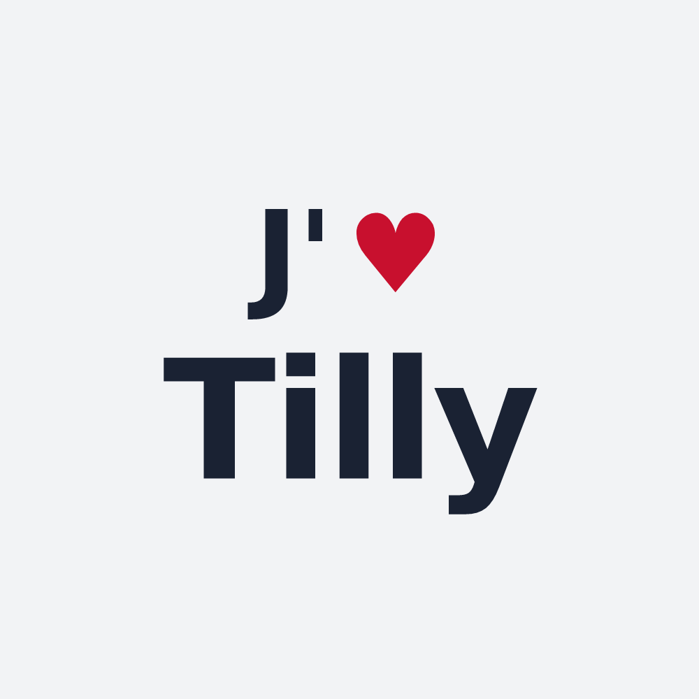 Poster personnalisé Tilly — design J'aime Tilly