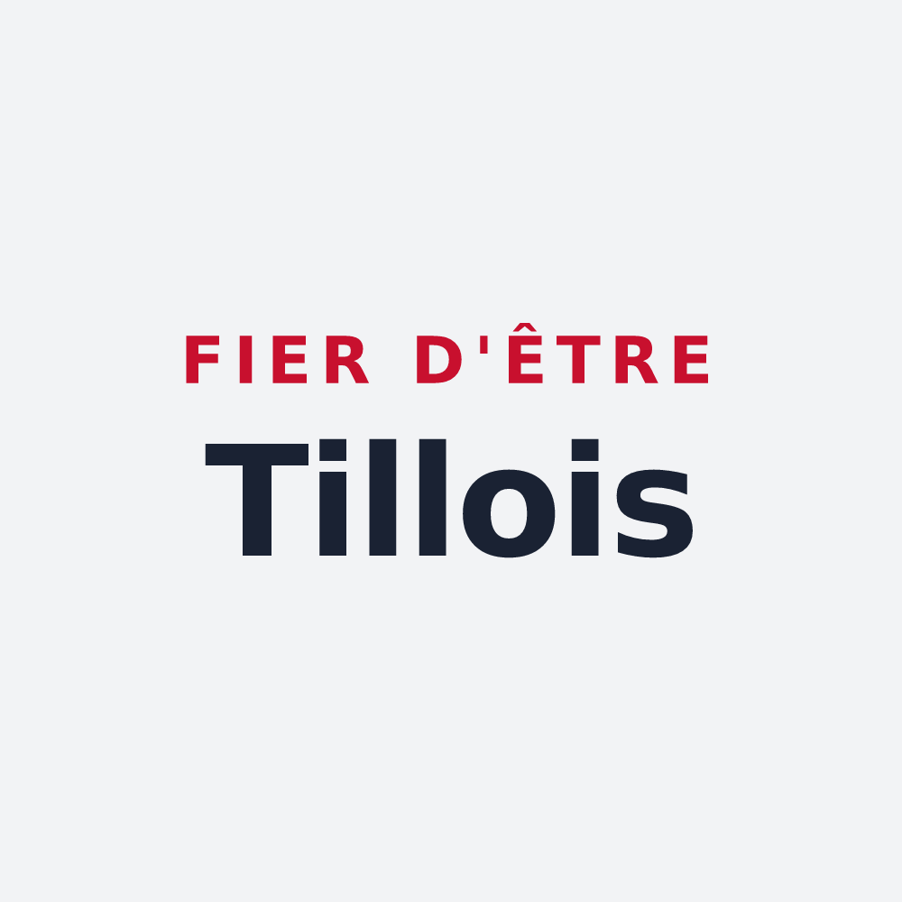 Poster « Fier d'être Tillois » — design pour Tilly-sur-Seulles