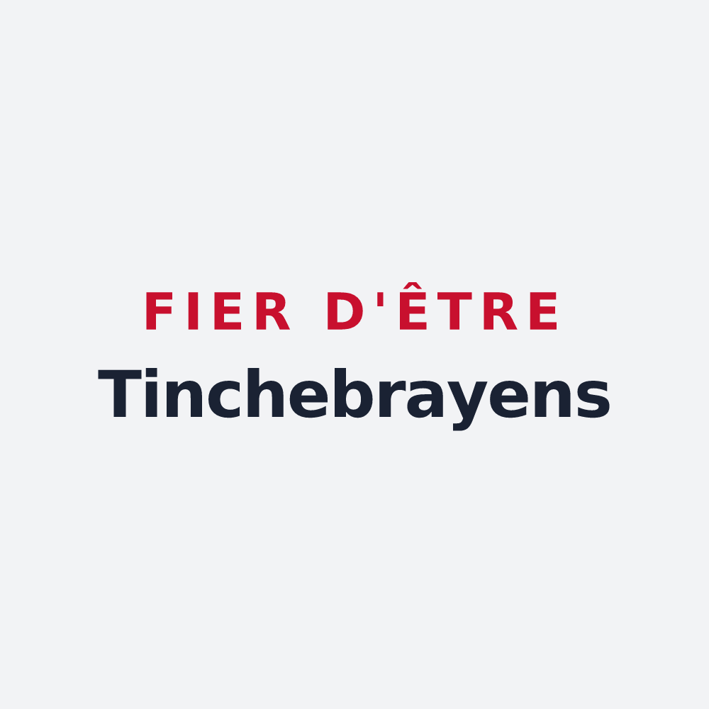 Poster « Fier d'être Tinchebrayens » — design pour Tinchebray-Bocage
