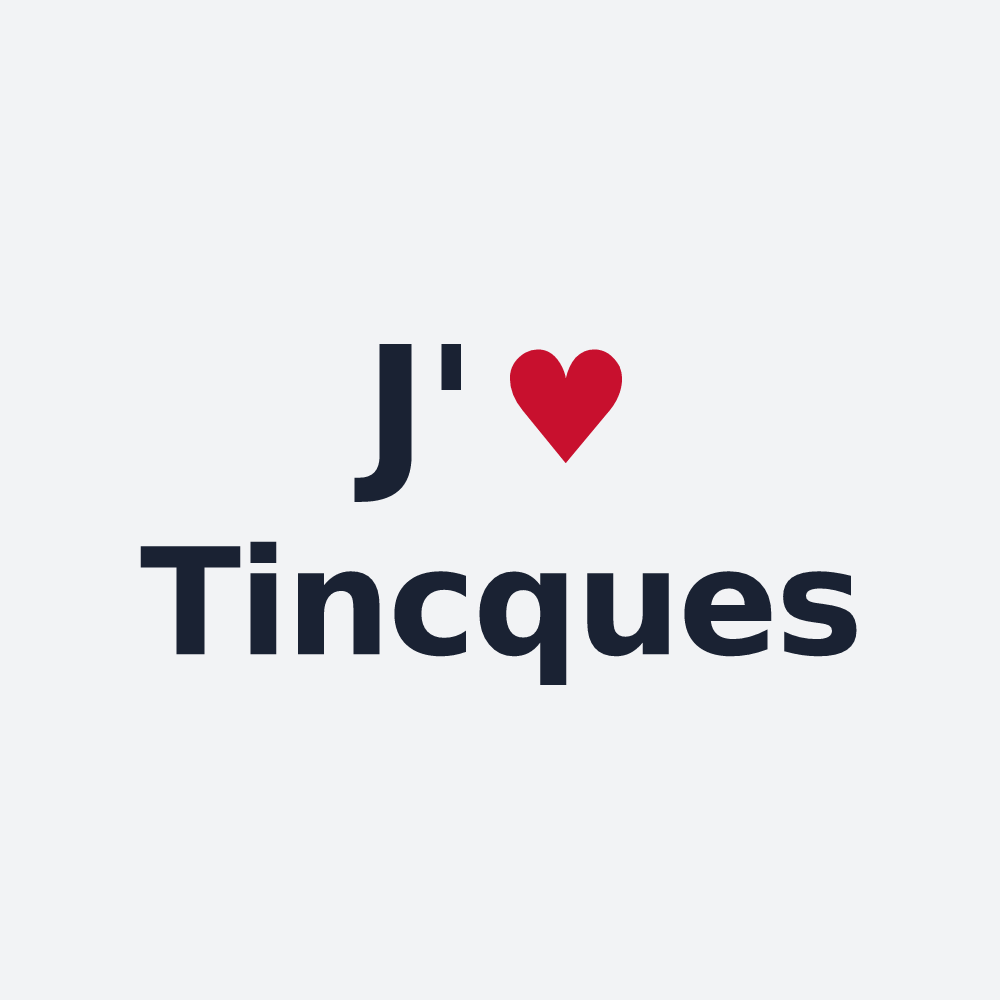 Poster personnalisé Tincques — design J'aime Tincques