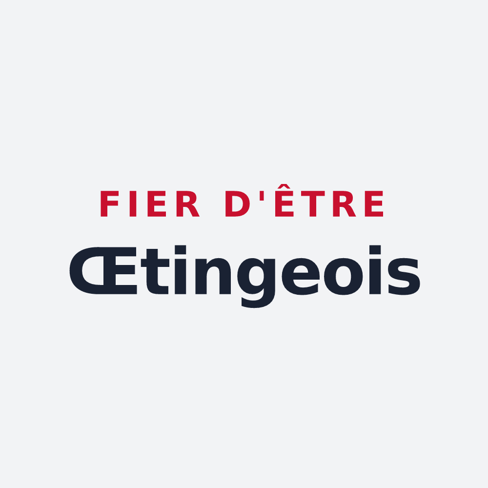 Poster « Fier d'être Œtingeois » — design pour Œting