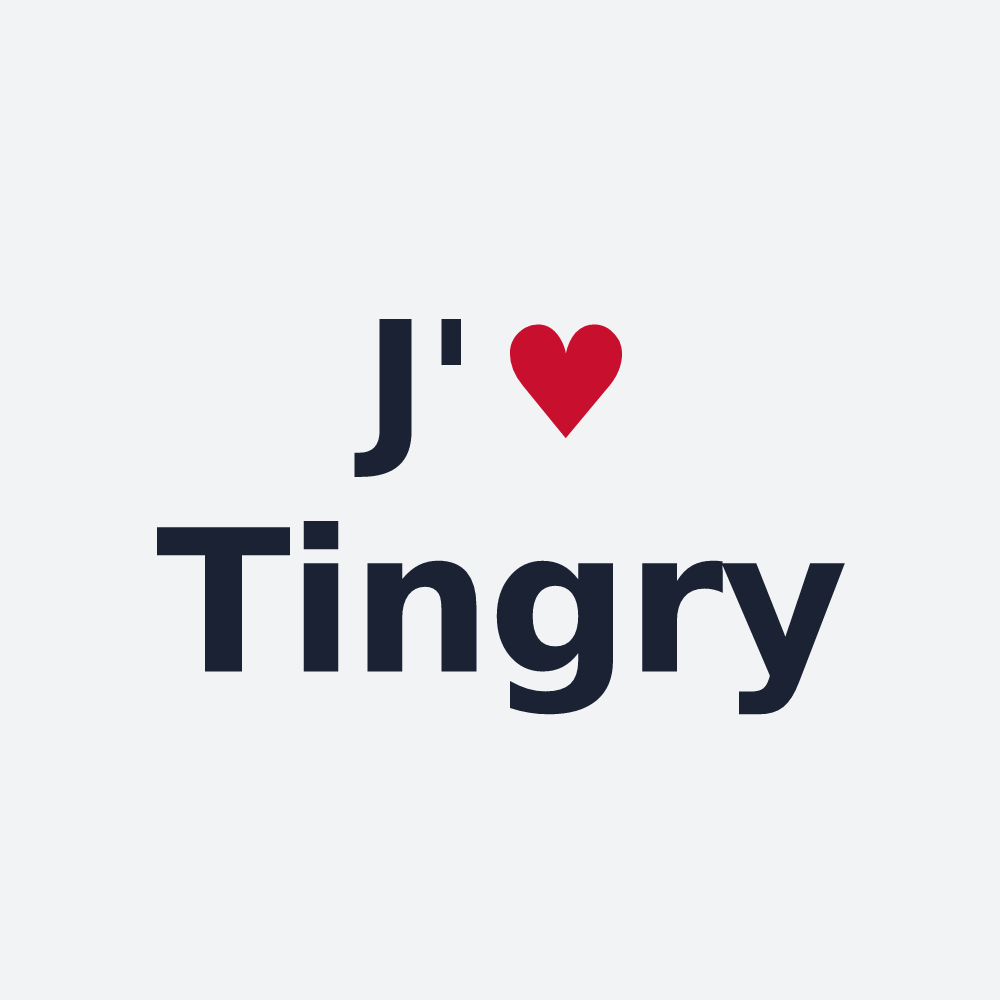 Poster personnalisé Tingry — design J'aime Tingry