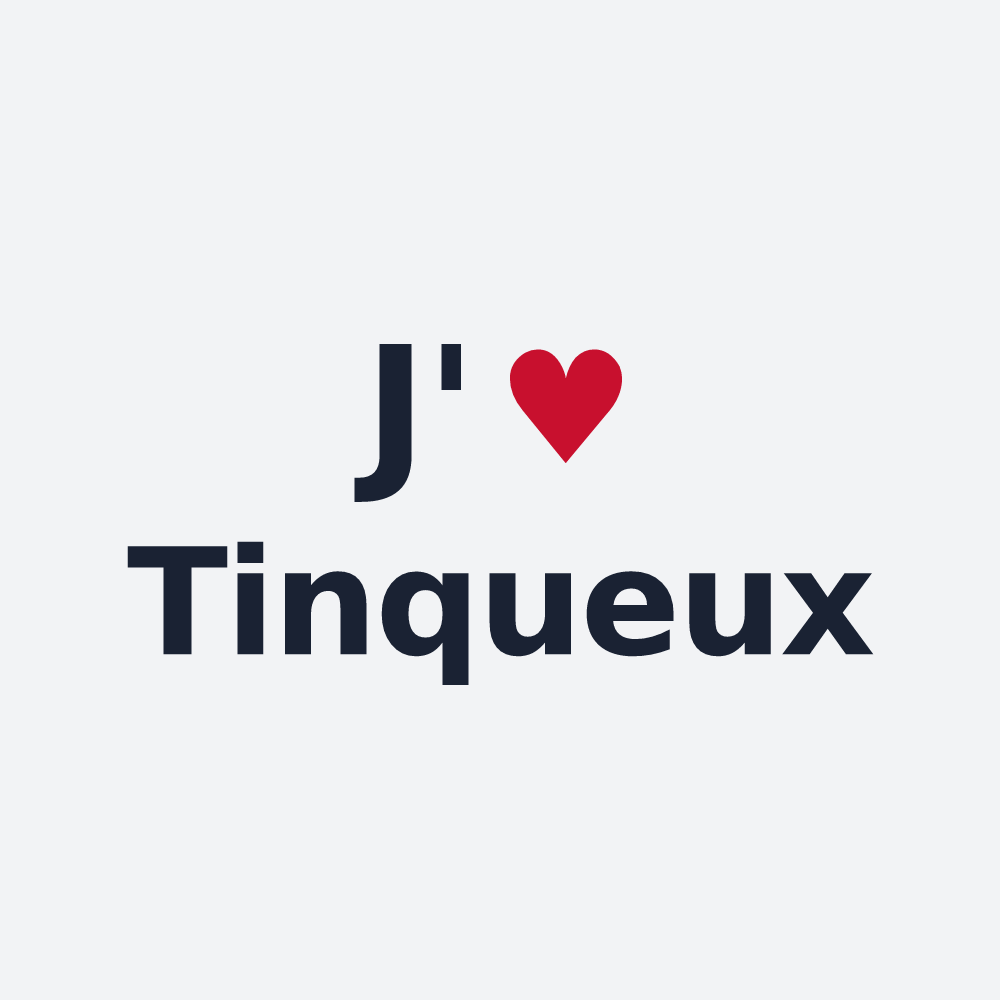 Poster personnalisé Tinqueux — design J'aime Tinqueux