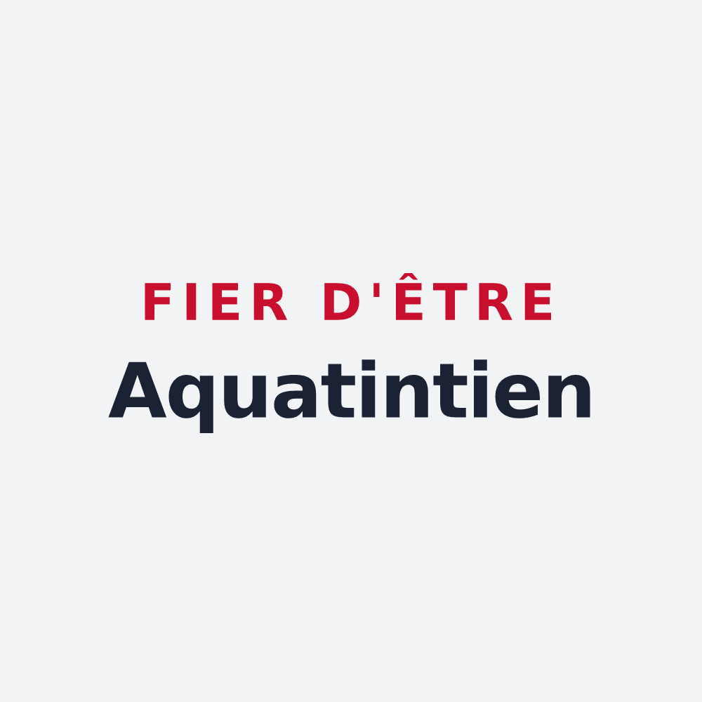 Poster « Fier d'être Aquatintien » — design pour Tinqueux