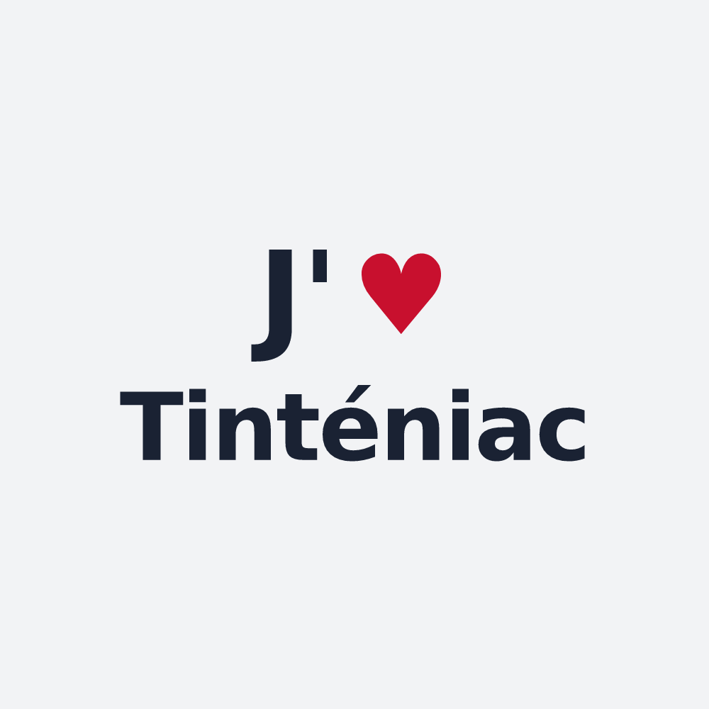 Poster personnalisé Tinténiac — design J'aime Tinténiac