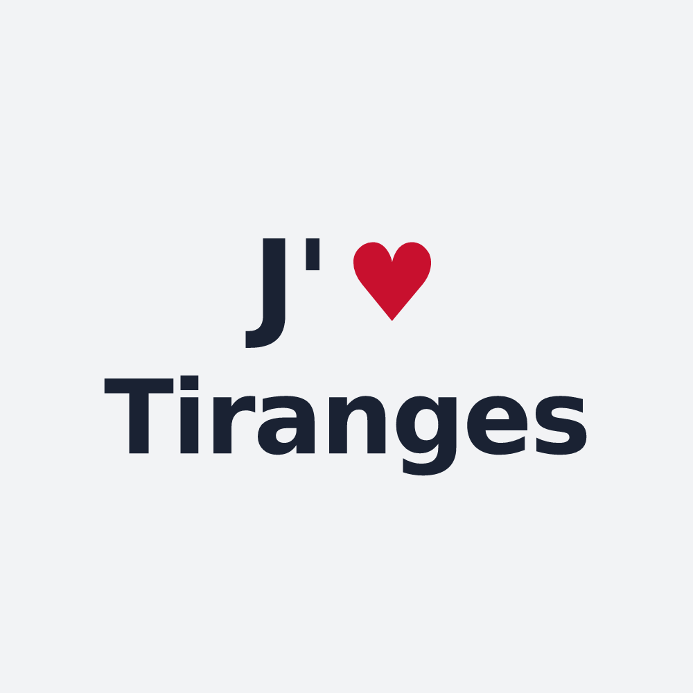 Poster personnalisé Tiranges — design J'aime Tiranges