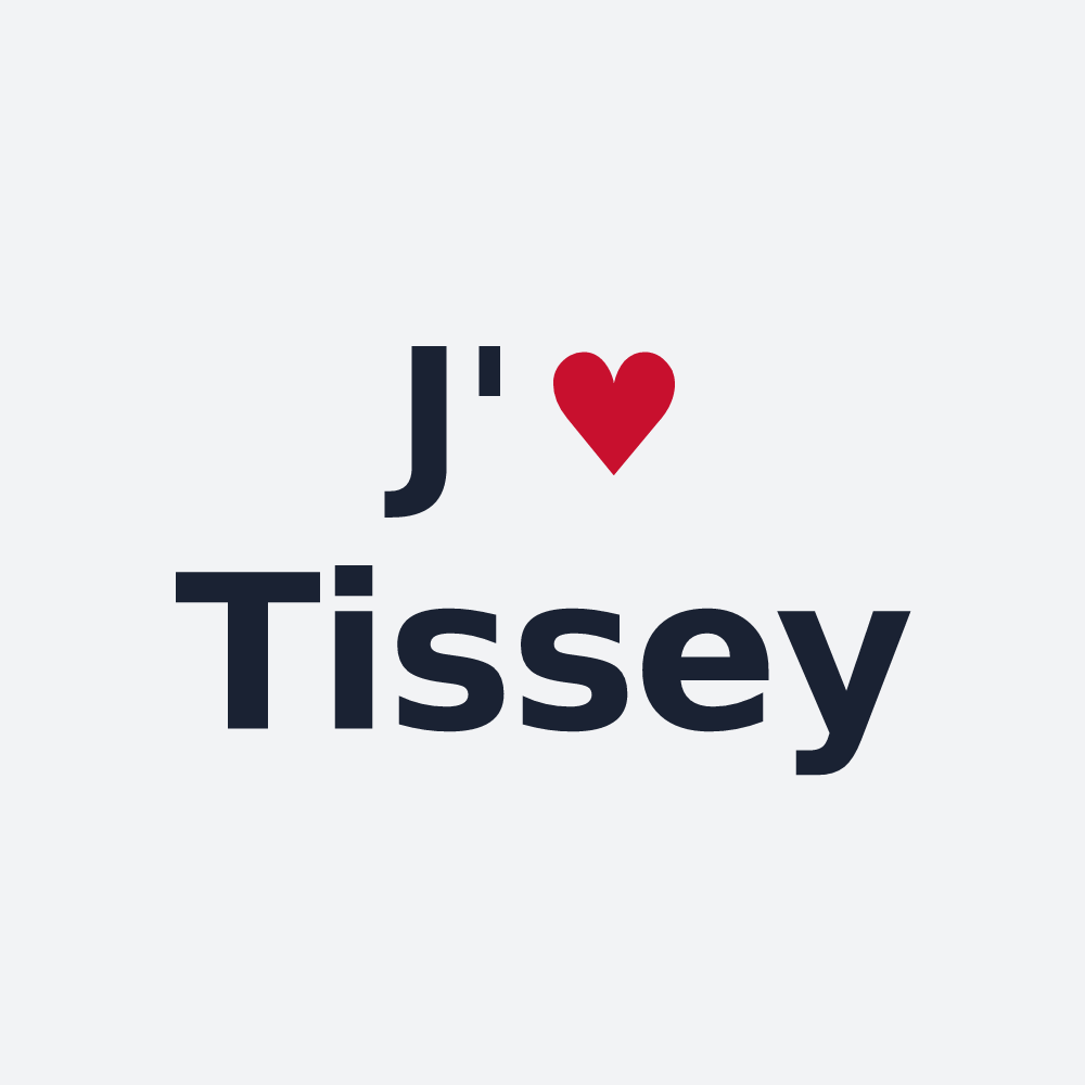 Poster personnalisé Tissey — design J'aime Tissey