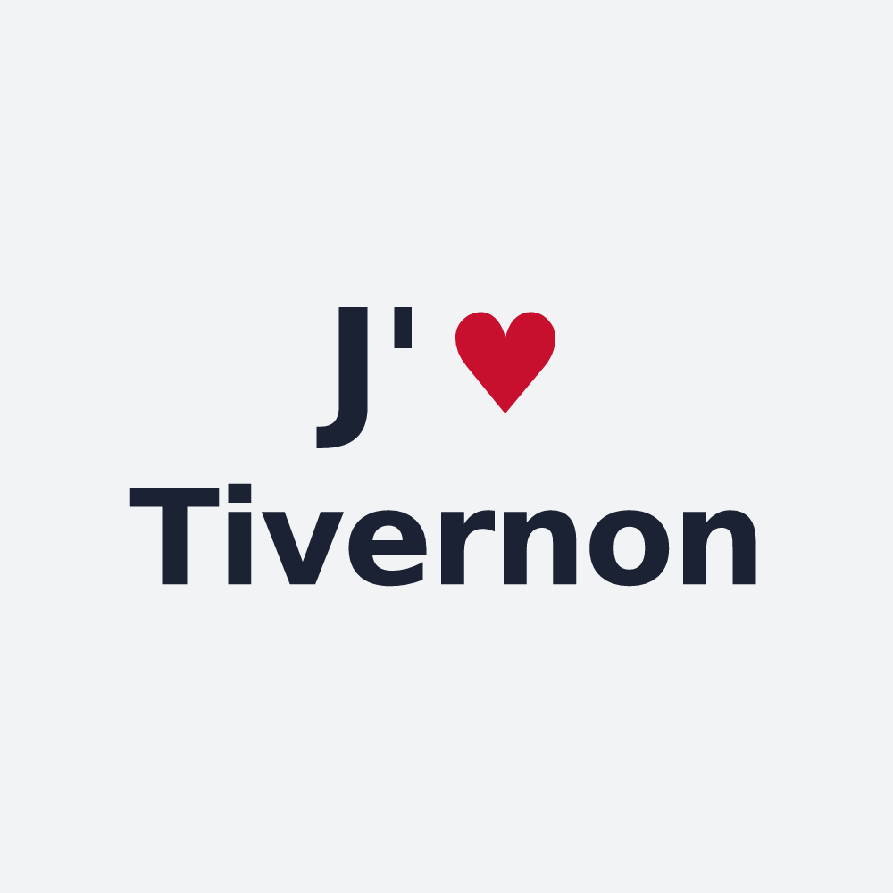 Poster personnalisé Tivernon — design J'aime Tivernon