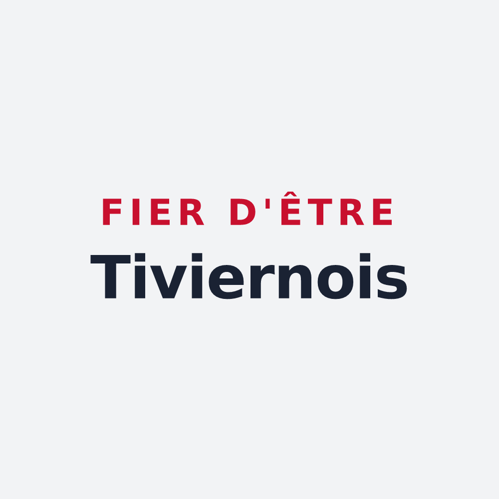 Poster « Fier d'être Tiviernois » — design pour Tiviers