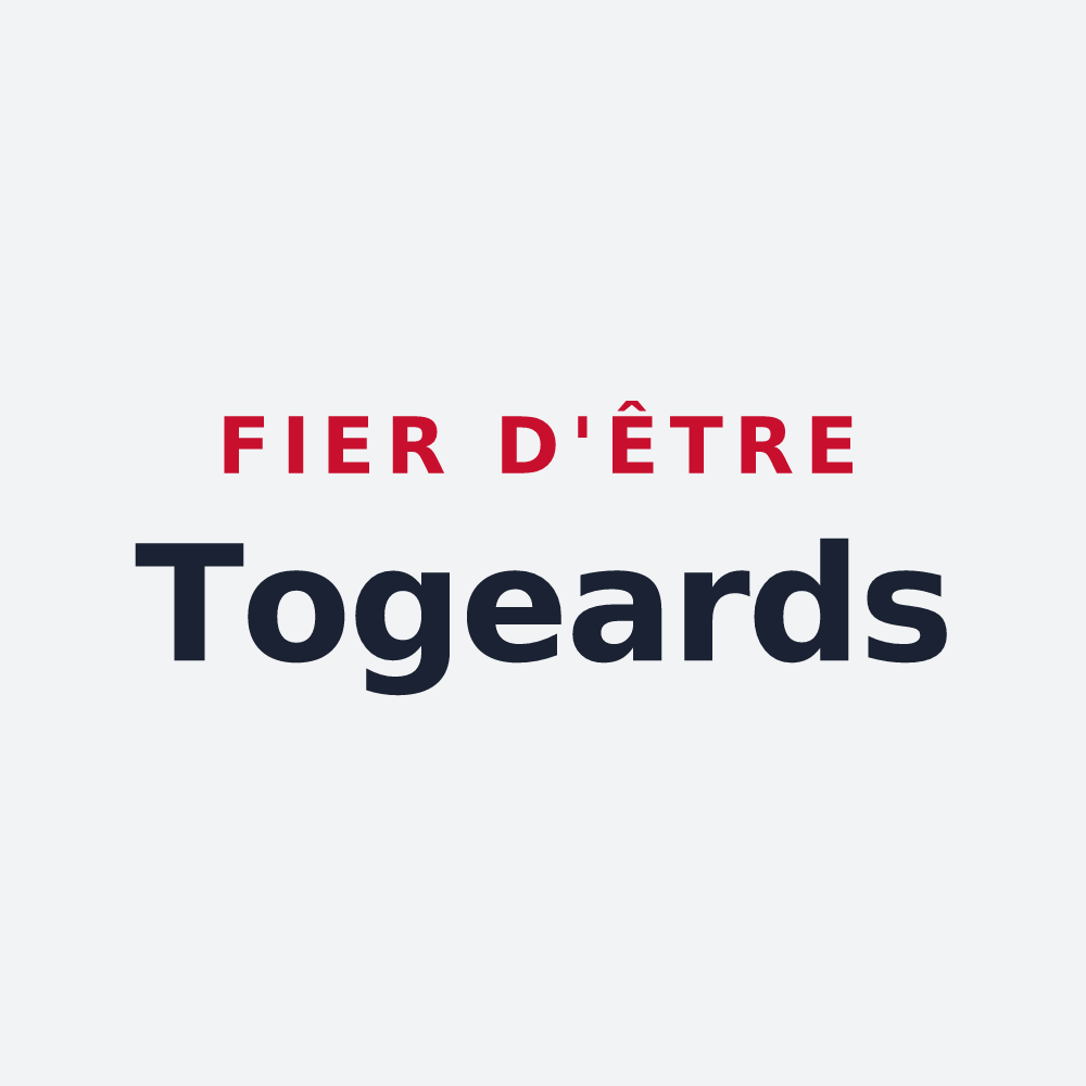 Poster « Fier d'être Togeards » — design pour Toges